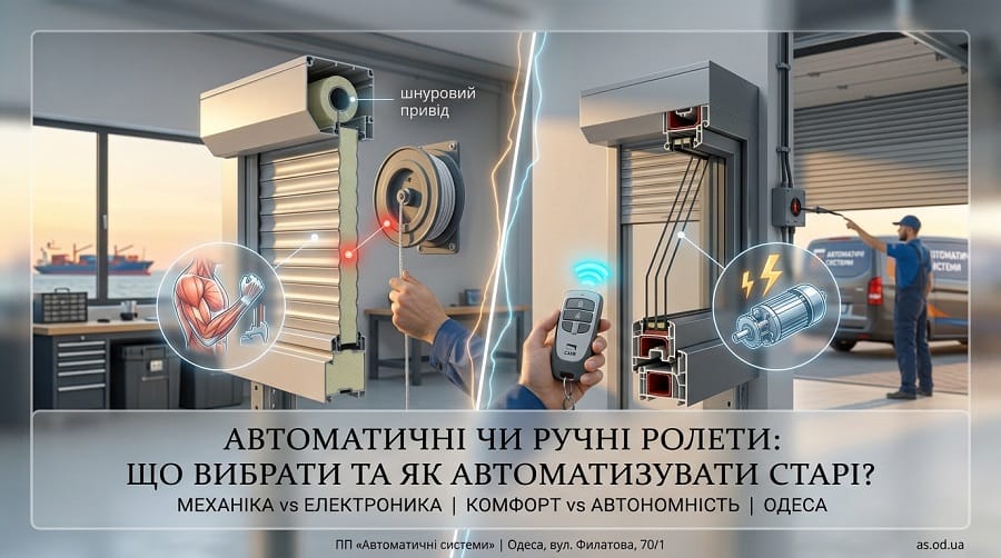 Автоматичні чи ручні ролети: як автоматизувати старі