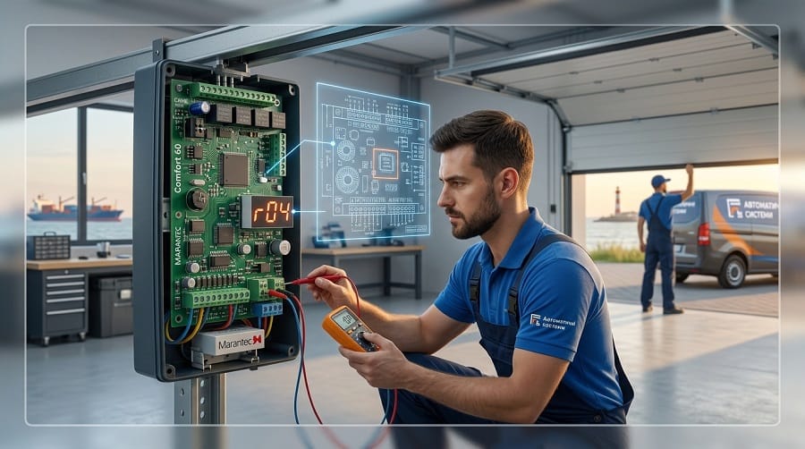 Інструкція Marantec Comfort 50, 60, 260, 270: налаштування та усунення помилки r04