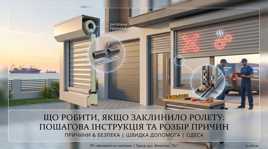 Що робити, якщо заклинило ролету